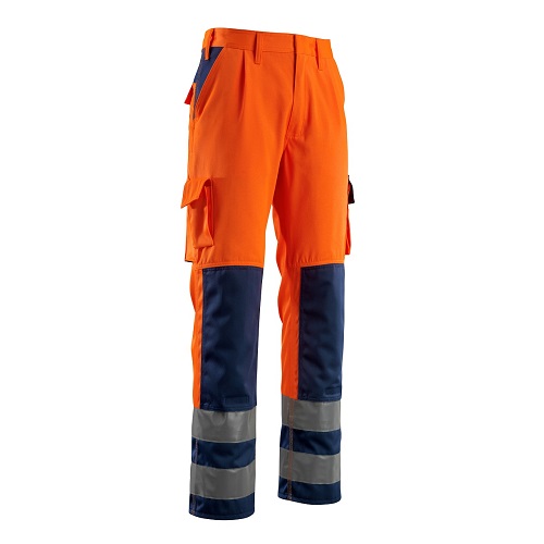 Mascot Olinda Safe Compete Trousers Orange / Navy 32.5 Tall