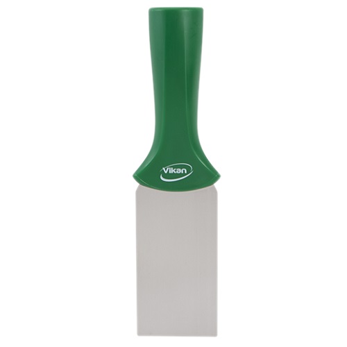 Stainless Steel Scraper with Threaded Handle 50 mm Green