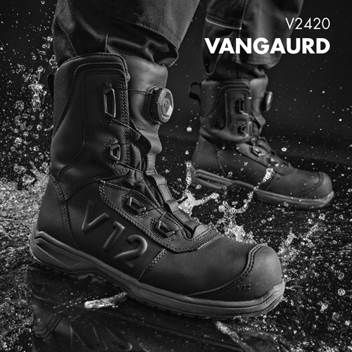 V12 Vanguard IGS Boots Black with BOA Fit System Size 6