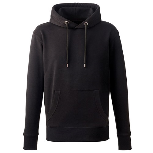 AM001 Mens Anthem Hoodie Black Medium