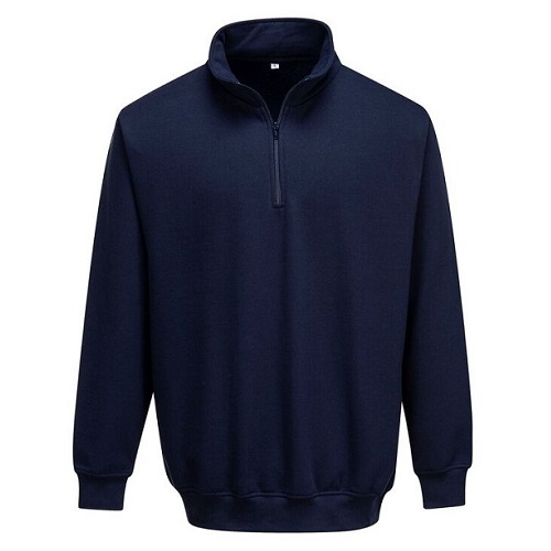 Portwest B309 Sorrento Zip Neck Sweatshirt Navy Small