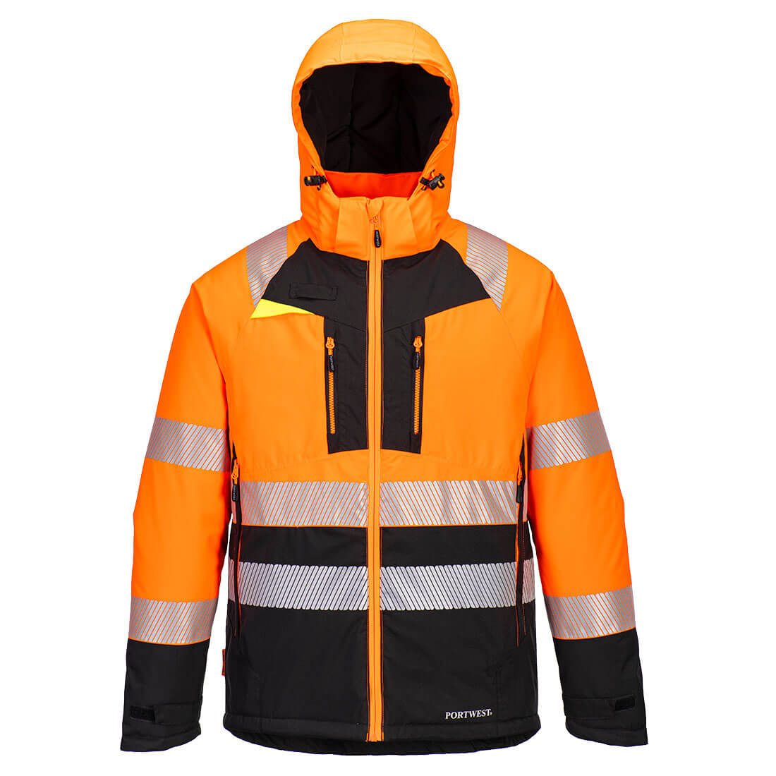 Portwest DX430 DX4 Hi-Vis Class 2 Winter Jacket Orange / Black Medium