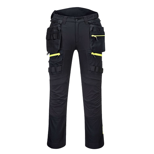 Portwest DX440 DX4 Detachable Holster Pocket Trousers Black 30