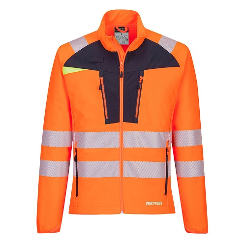 Portwest DX481 DX4 Hi-Vis Lightweight Mid Layer Orange / Black XL