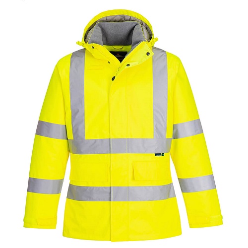 Portwest EC60 Eco Hi-Vis Winter Jacket Yellow Medium