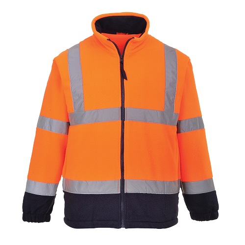 Portwest Hi-Vis Two Tone Fleece F301 Orange / Navy XS