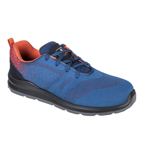 Portwest FT25 Steelite Aire Trainer S1P Blue / Orange Size 4