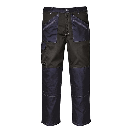 Portwest KS12 Chrome Trousers Navy / Black Small