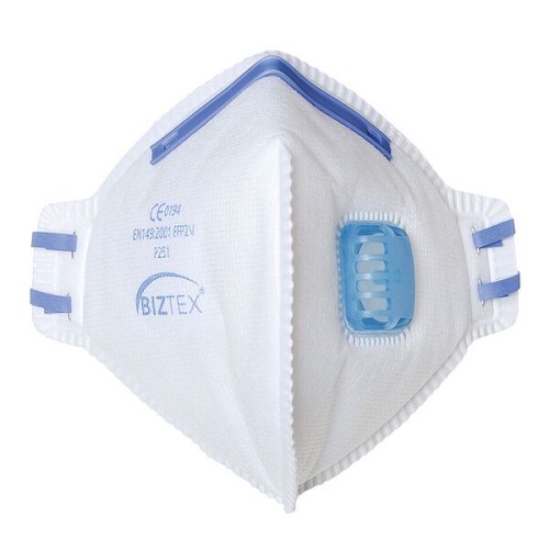 FFP2 Valved Dust Mist Fold Flat Respirator P251 Pack of 20