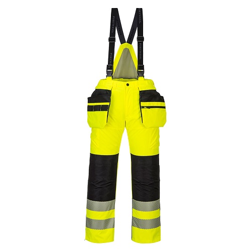 Portwest PW351 PW3 Hi-Vis Winter Trousers Yellow / Black 3XL