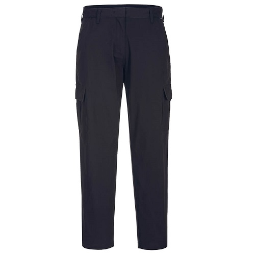 Portwest S233 Women's Stretch Cargo Trousers Black 28