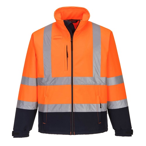 Portwest Hi-Vis Contrast Softshell (3L) S425 Orange / Navy S