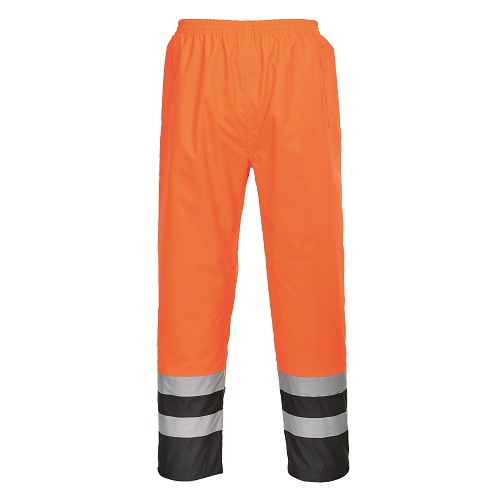 Portwest Hi-Vis Two Tone Traffic Trousers S486 Orange / Navy M