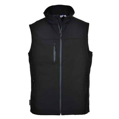 Portwest TK51  Softshell Bodywarmer Black Medium