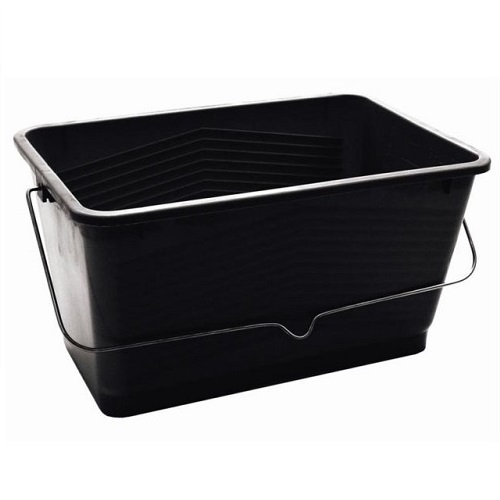 Heavy Duty Paint Scuttle Black Plastic 15 litres