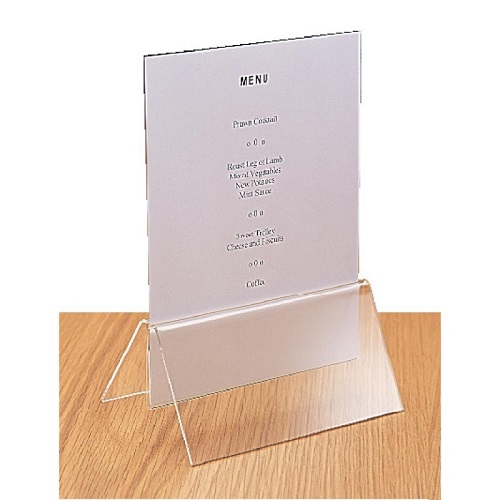 Olympia Acrylic Menu Holder Wide Base