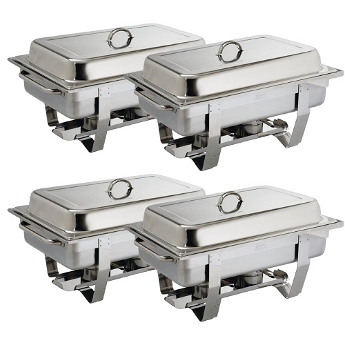 Milan Chafing Set Stainless Steel 4 Pack