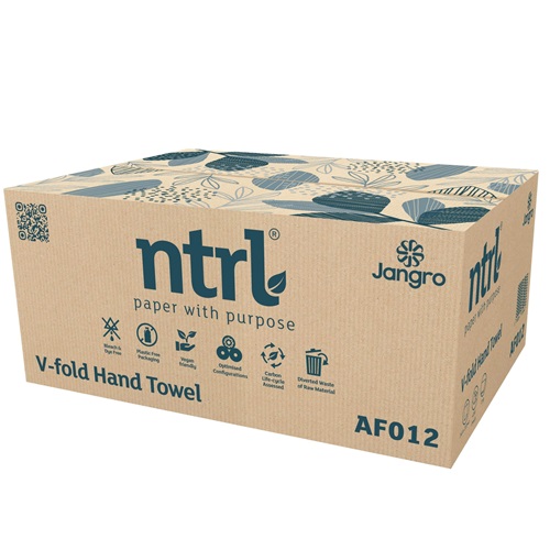 Jangro ntrl V Fold Hand Towels 2 ply 4000's