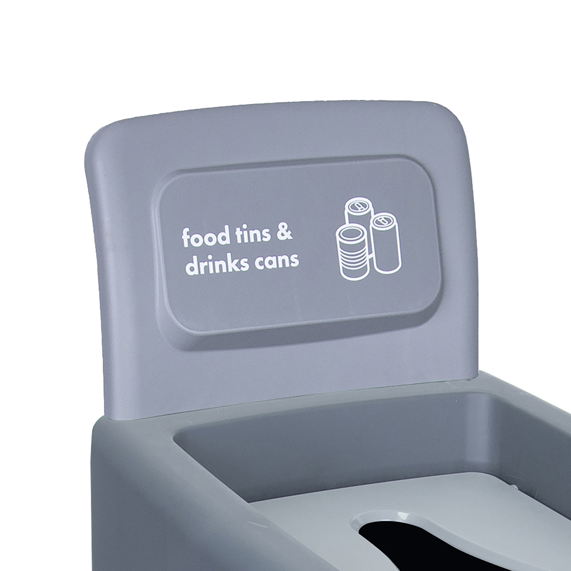 Back Panel for Recycling Bin S3 CL120 Food Tins and Drinks Cans