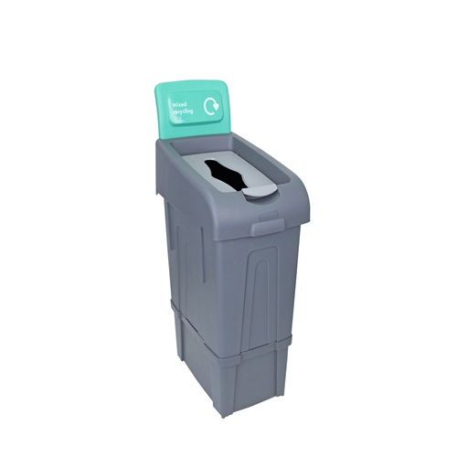 Recycling Bin Mixed Recycling with Back Panel 80 litre