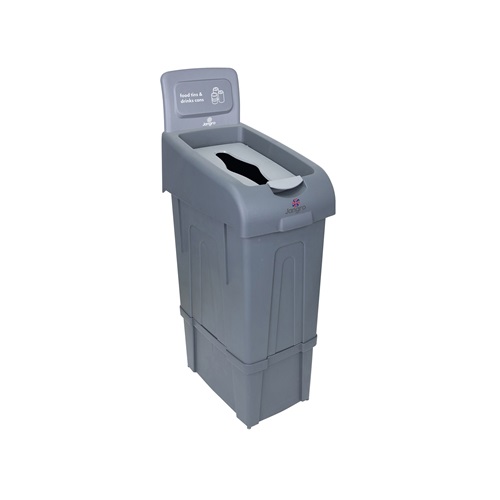 Recycling Bin Food Tins and Drinks Cans with Back Panel 80 litre