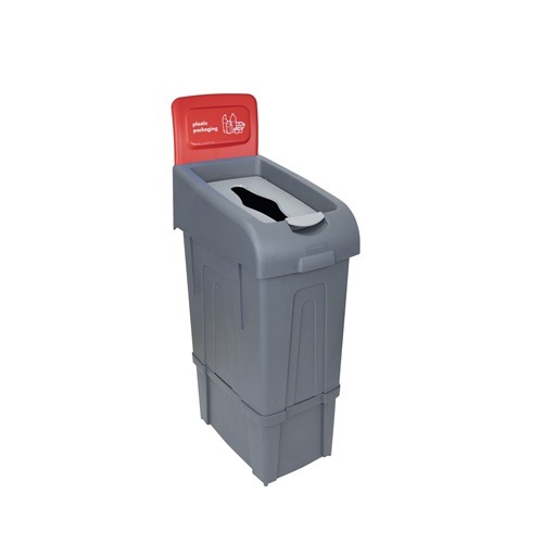 Recycling Bin Plastic Packaging with Back Panel 80 litre