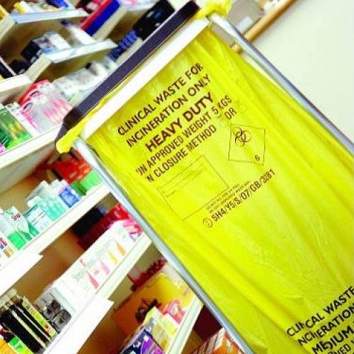 Yellow Clinical Waste Sacks 15 x 28 x 39" 100's