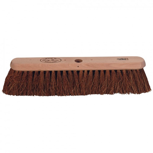 18" Natural Coco Fibre Soft Broom