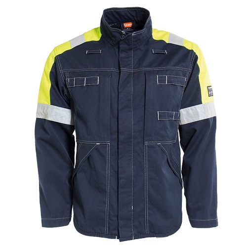 Tranemo Fire Retardant Jacket Navy / Yellow X Small