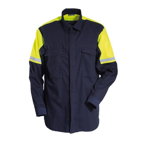 Flame Retardant Shirt Yellow / Navy Large