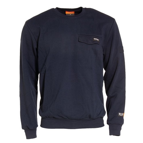 Flame Retardant Sweatshirt Navy Large