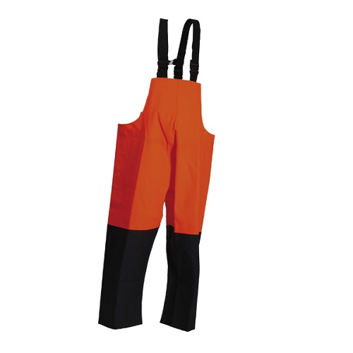 LR132 Heavy Weight Hi-Vis Fishing Bib Trousers Orange Small - Peter Hogarth