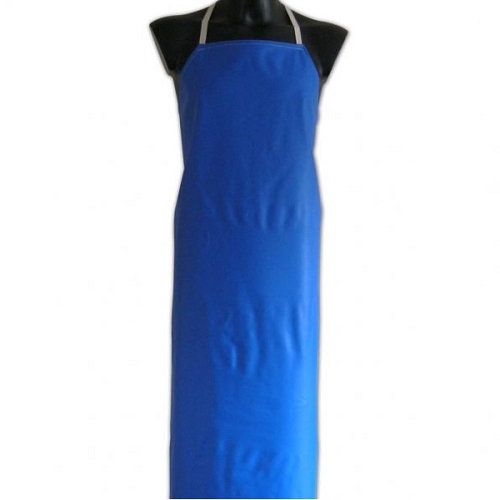 PVC Nylon Apron Blue Thicker Type