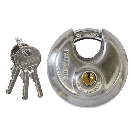 Stainless Steel Discus Padlock 70mm