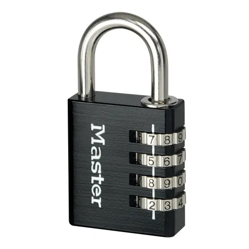 Black Finish Combination Padlock 4 Digit 40 mm