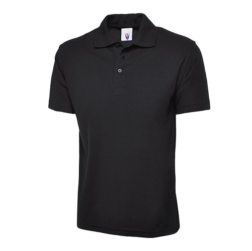 UC105 Active Polo Shirt 200 gsm Black Small