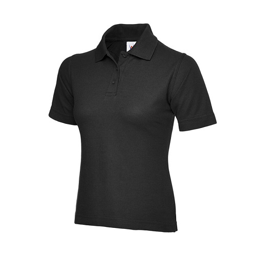 UC106 Ladies Polo Shirt 220 gsm Black X Small