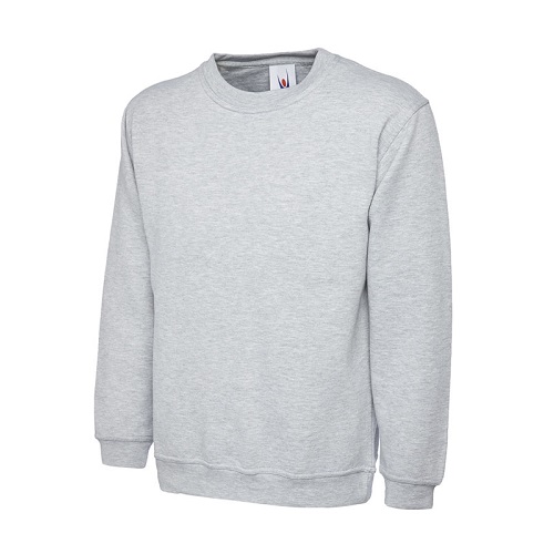 UC203 Classic Sweatshirt 300 gsm Heather Grey X Small