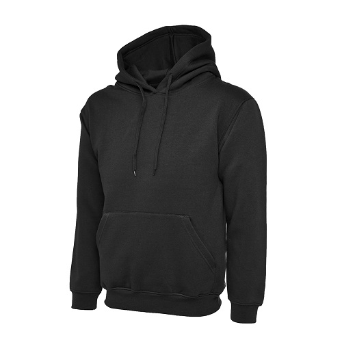 UC502 Classic Hooded Sweatshirt 300 gsm Black Small