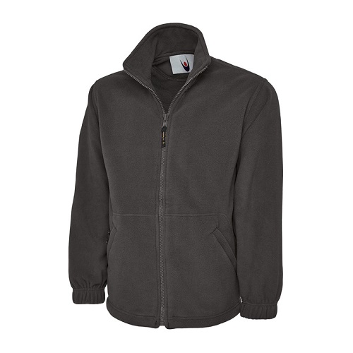 UC601 Premium Full Zip Micro Fleece Jacket 380 gsm Charcoal X Small