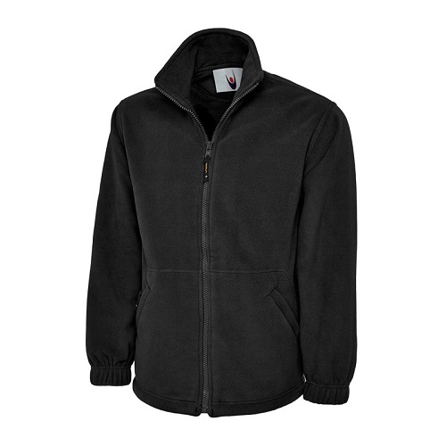 UC604 Classic Full Zip Micro Fleece Jacket 300 gsm Black Small