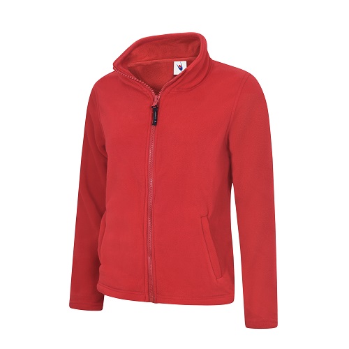 UC608 Ladies Classic Full Zip Fleece Jacket 300 gsm Red XXX Large