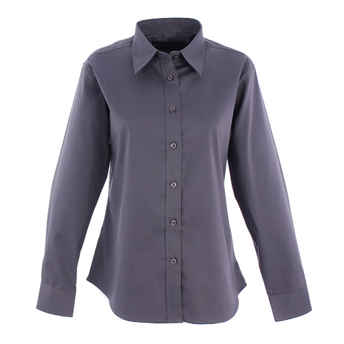 UC703 Ladies Pinpoint Oxford Full Sleeve Shirt Charcoal X Small Size 8